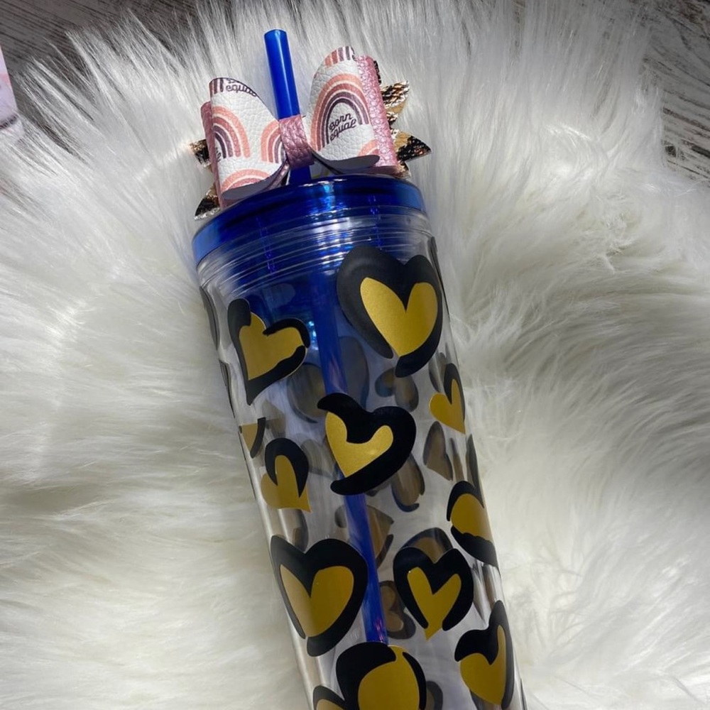Leopard Heart tumbler